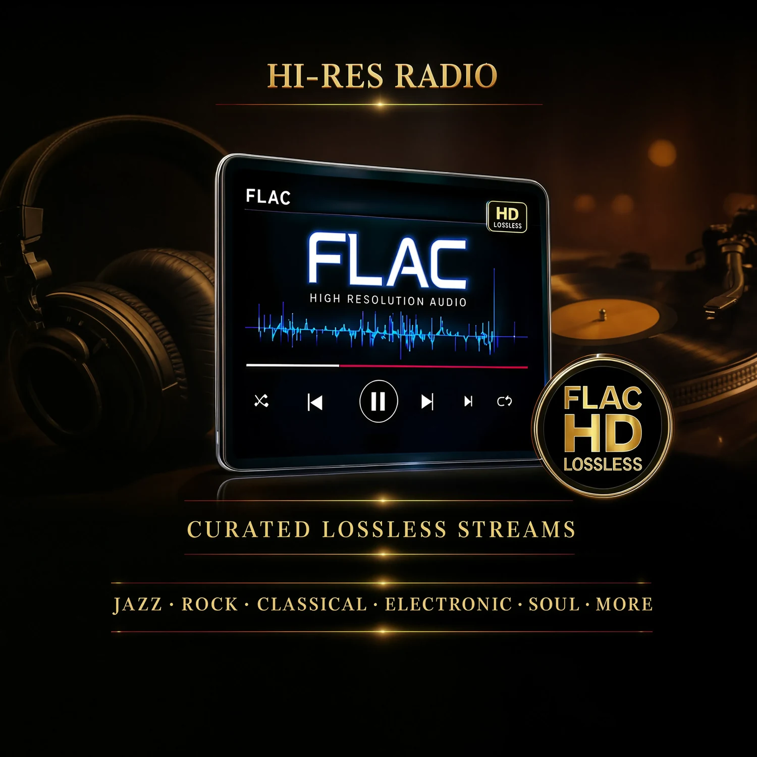 Hi-Res Radio: проверенные FLAC-потоки разных музыкальных жанров